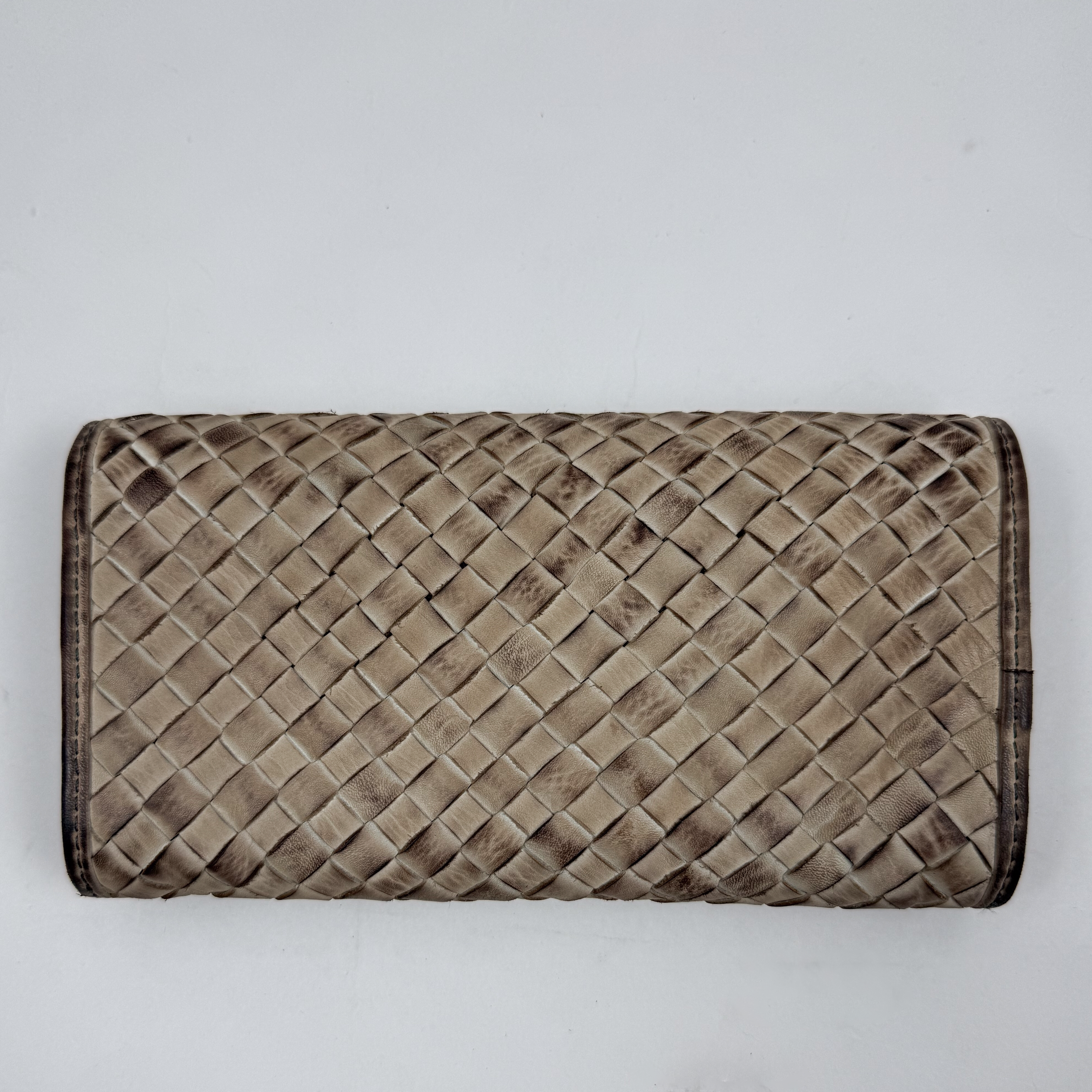 FLAT WALLET CROSS PEBBLE RETRO